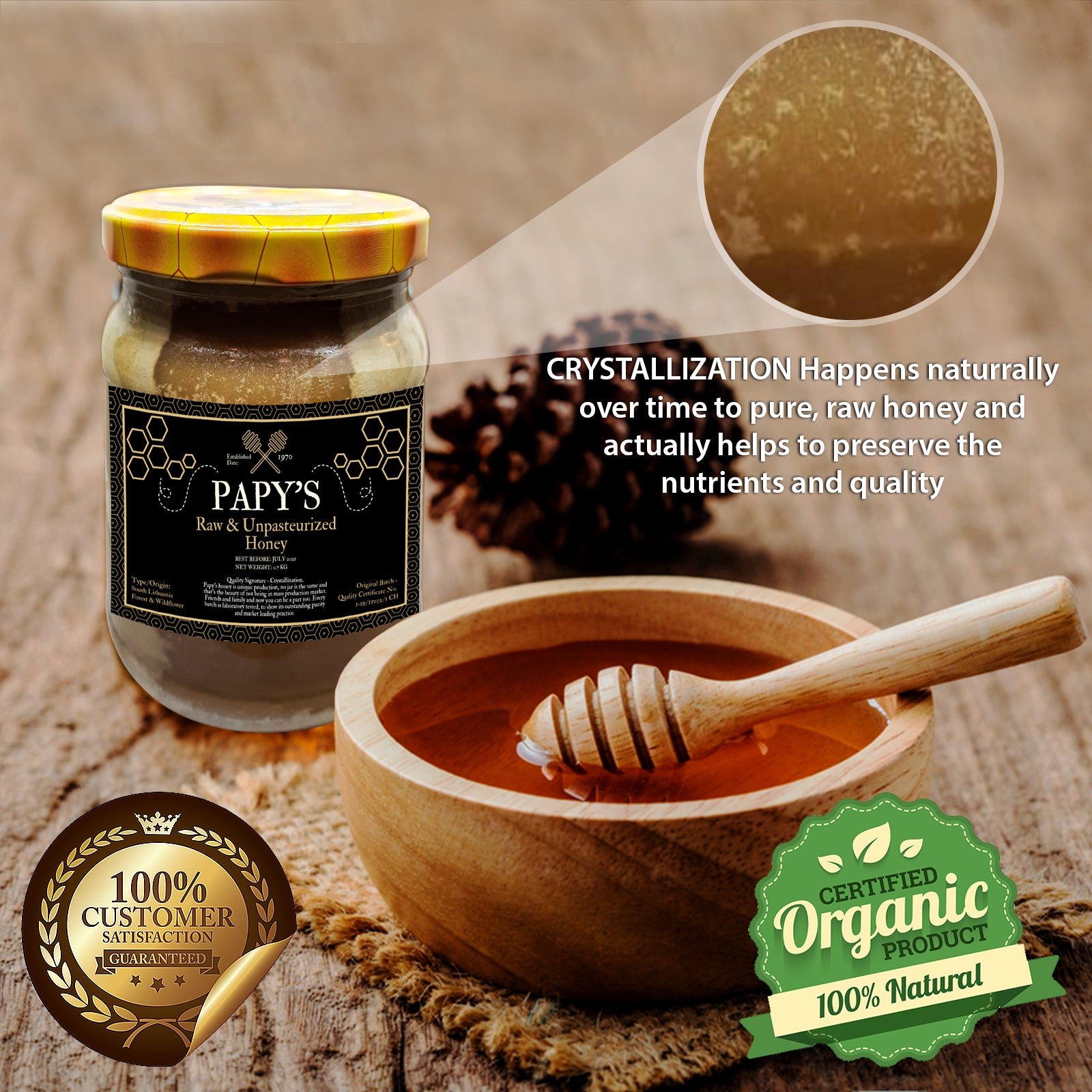 100% Raw Organic Honey UK - Paypyhoney